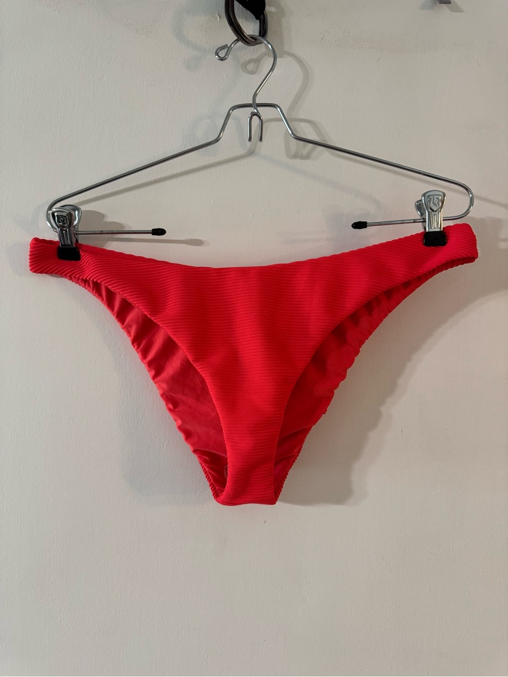 Billabong Red Ribbed Bikini Bottom